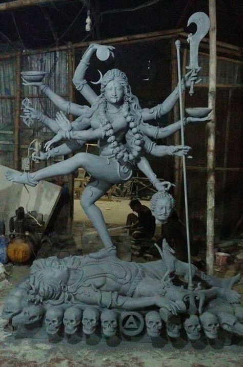 Kali Mata Murti, Durga Mata, Kali Hindu, Kali Ma, Kali Mata, Maa Kali, Goddess Kali, Saraswati Goddess, Hindu Statues