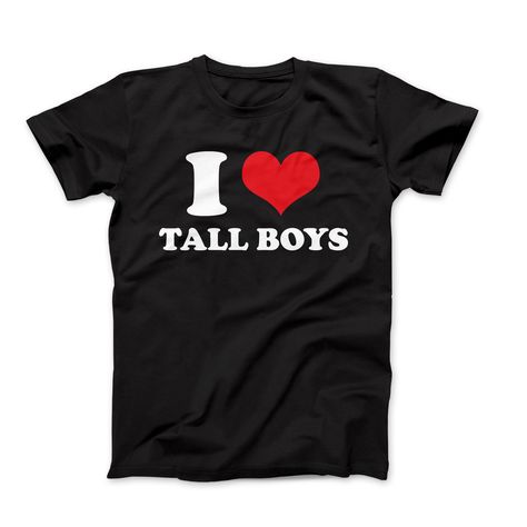 I Heart Tall Boys Tee, I Love Tall Boys Shirt, Tall Boys Shirt, Tall Boy Gift, Funny Tall Boys Shirt, Height Matters Tee, Tall Guys Shirt Are you in search of a unique and personalized custom t-shirt? Well, your search ends here! We take immense pride in offering the widest range of I heart t-shirts available on the internet. But that's not all - if you don't find something that catches your eye, fret not! We would be absolutely delighted to customize a flawless I heart tee just for you. Simply