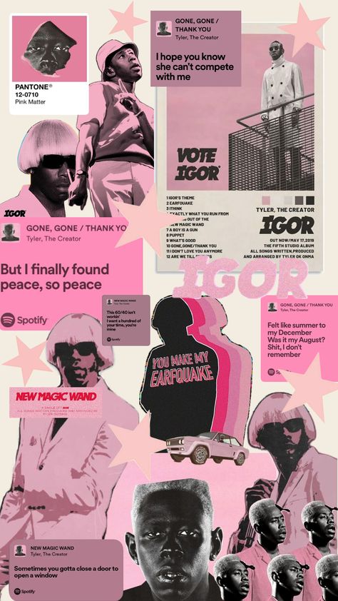 TYLER THE CREATOR but in pink 🌍🎀 #tylerthecreator #tylerokonma #tyler #aesthetics #pink Bloxburg Tyler The Creator Poster Codes, Type The Creator Wallpaper, Pink Tyler The Creator, She Tyler The Creator, Tyler The Creator Matching Pfp, Music Newsletter, Chromakopia Tyler, Tyler The Creator Aesthetic, Tyler The Creator Igor