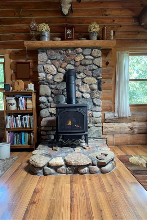 Wood Burning Stove Corner, Wood Stove Surround, Wood Stove Hearth, Wood Burning Stoves Living Room, Boho Bedroom Diy, Boho Bedroom Furniture, Cabin Fireplace, Boho Bedroom Ideas Hippie, Boho Bedroom Design