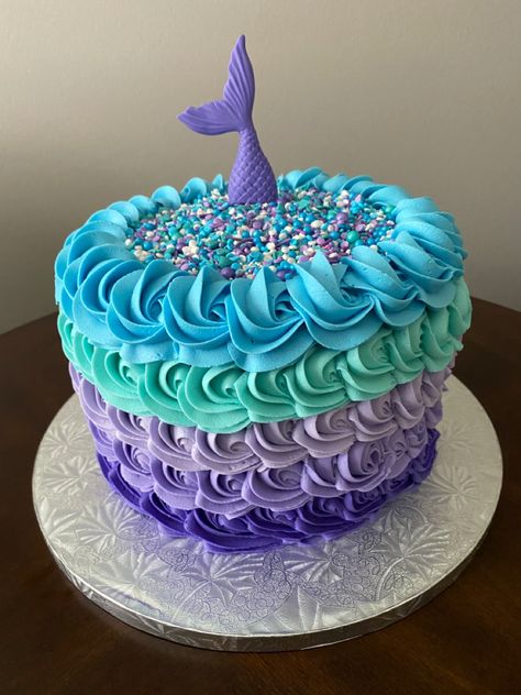 Mermaid Publix Cake, Mermaid Cake Decorating Ideas, Mermaid Birthday Cake And Cupcakes, Mermaid 3rd Birthday Cake, Underwater Themed Cake, Mermaid Birthday Party Cake Cupcakes, Mirmade Cake, Mermaid Cake Ideas Birthdays, Mermaid Cakes For Girls Birthday