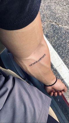 Forearm Word Tattoo, Tattoo For Boys, Tattoo Bras Homme, Tricep Tattoos, Tattoo Font For Men, Bicep Tattoo Men, Simple Forearm Tattoos, Coordinates Tattoo, Simple Tattoos For Guys