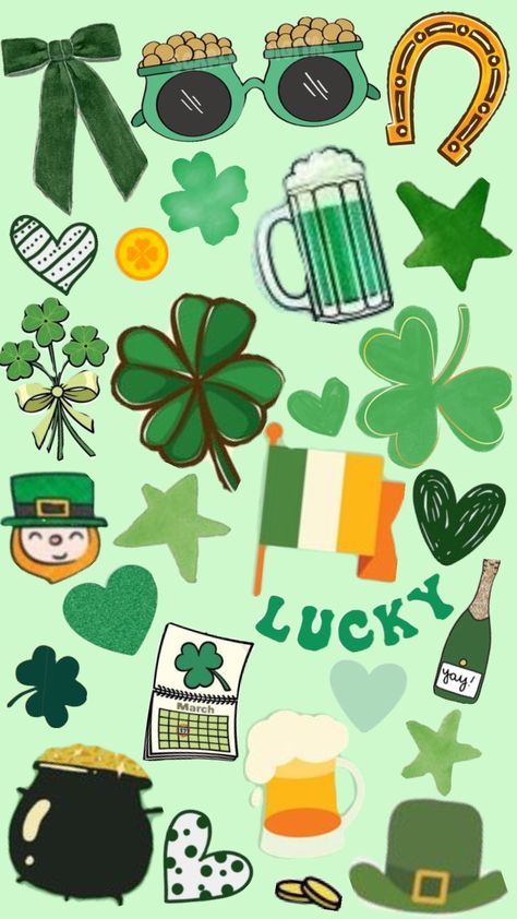 St. Patrick’s Day wallpaper!!💚⭐️🔸 #collage #stpatricksday #stpaddysday #leprechaun #gold #wallpaper Leprechaun Gold, Day Wallpaper, Wallpaper Collage, Holiday Wallpaper, St Paddys Day, Gold Wallpaper, St Patrick’s Day, Lock Screen Wallpaper, St Patricks