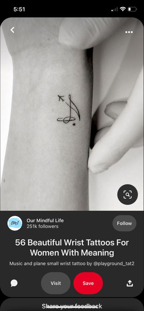 Pilot Tattoos Women, Music And Travel Tattoo, Couple Tattoos Airplane, Paper Airplane Tattoo Behind Ear, Best Friend Tattoos Airplane, Infinity Airplane Tattoo, Infinity Tattoo With Airplane, Pilot Tattoo, Plane Tattoo