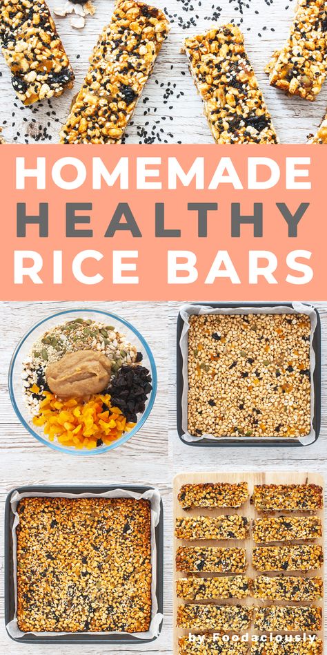 Rice Puff Recipes Healthy, Brown Rice Cereal Recipe, Healthy Puffed Rice Recipes, Crispy Rice Cereal Recipes, Puffed Rice Snacks, Rice Puff Bars Healthy, Puffed Brown Rice Recipes, Puffed Rice Bars, Bar Lighting Ideas