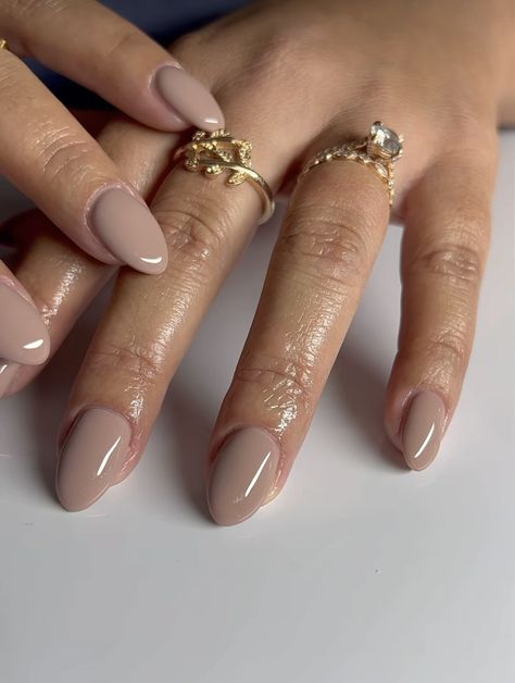 Taupe Nails, Mink Colour, Nude Nail Polish, Nude Nail, Beige Nails, Classic Nails, Gold Nails, Fall Nails, Nude Nails