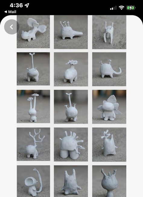 Diy Keramik, Clay Monsters, Tanah Liat, Polymer Clay Animals, Clay Animals, Pottery Sculpture, Clay Art Projects, Clay Figures, Sculpting Clay