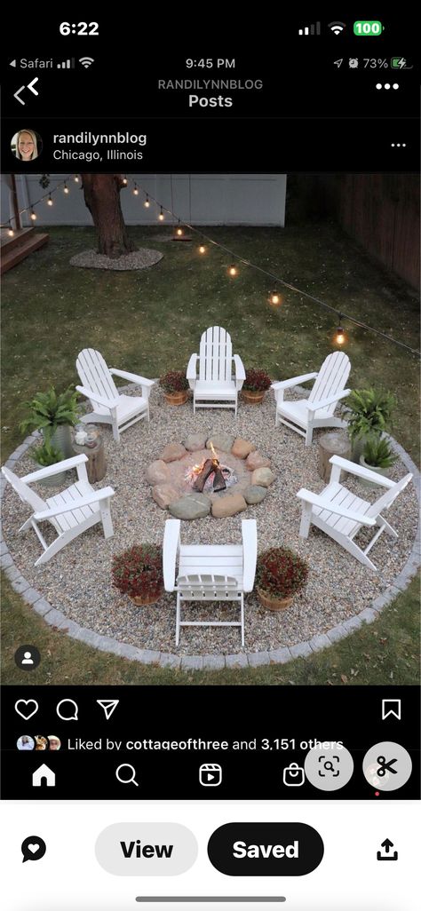 Xeriscape Backyard, Ranch Backyard, Backyard Fire Pit Area, Fire Pit Area Ideas, Backyard Firepit Area, Yard Oasis, Georgia Cabins, Renovated House, Ranch Ideas