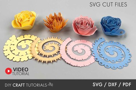 Check out our 3d flowers svg selection for the very best in unique or custom, handmade pieces from our paper, party & kids shops. Free Svg Downloads, Rolled Flowers, 3d Crafts, Rolled Paper Flowers, Clay Candle, Flowers 3d, Flowers Svg, 3d Svg, Svg Downloads