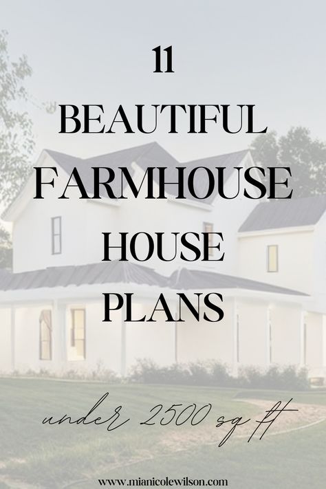 11 Farmhouse house plans you'll adore at 2500 sq ft and under!house plans farmhouse houses plans floor house plans floor houses plans farmhouse house plans exterior house plans cottage Most Popular House Plans 2024, English Farmhouse Floor Plans, Vintage Farmhouse Floor Plans, Farmhouse Plans One Story, Farmhouse Layout Floor Plans, Old Farmhouse Floor Plans, Exterior House Plans, 2500 Sq Ft House Plans, Farmhouse Cottage House Plans