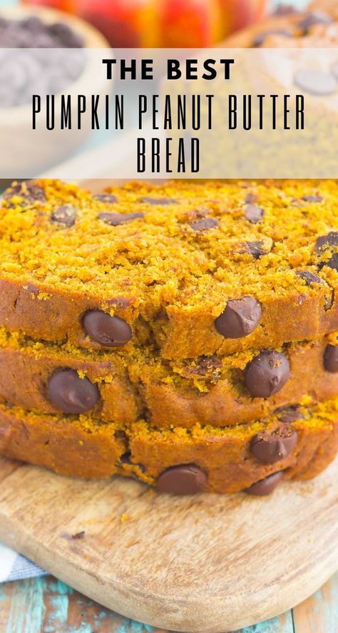 Chocolate Chip Pumpkin Bread Recipe, Pumpkin Bread With Chocolate Chips, Pumpkin Bread Starbucks Copycat, Pumpkin Spice Cheesecake, Bread Healthy, Pumpkin Pancake Recipe, Pumpkin Bread Easy, Peanut Butter Bread, Savory Pumpkin Recipes