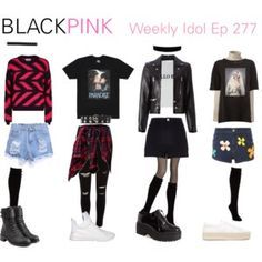 weekly idol ep 277 #blackpink #kpop #outfits Blackpink Inspired Outfits, Kpop Inspired Outfits, Korean Fashion Summer Dresses, Korean Fashion Tomboy, Korean Fashion Kpop Inspired Outfits, Korean Fashion Street Casual, Korean Fashion Kpop, Korean Kpop, Korean Fashion Outfits