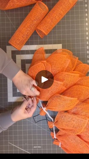 1.6M views · 25K reactions | Did you get that Dollar Tree pumpkin wreath form yet? I’ve got another idea for you. #julieswreathboutique #dollartreecrafts #pumpkinseason | Julie's Wreath Boutique Wire Mesh Pumpkin Wreath, Diy Pumpkin Wreath Tutorial, Dollar Tree Wreath Form Ideas, Leaf Wreath Form Dollar Tree, Wire Pumpkin Ideas, Dollar Tree Pumpkin Wreath Form Ideas, Wire Pumpkin Wreath Diy, Pumpkin Wreath Form Ideas, Dollar Tree Pumpkin Wreath Form