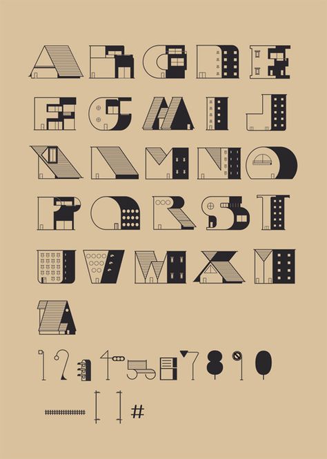 Found Typography, Typography Building, Building Typography, Type Alphabet, Inspiration Typographie, Best Typography, Schrift Design, Custom Typography, Typography Alphabet