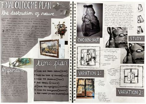 A2 Fine Art A3 White Sketchbook 'Outcome Planning Page' Component 2 Transition Thomas Rotherham College 2022 Sketchbook Planning Page, Fragments Art, Artbook Ideas, Alevel Photography, Gcse Sketchbook, Ks3 Art, Gcse Photography, Composition Ideas, Photography Sketchbook