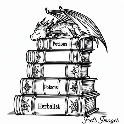 Harry Potter Dragon Drawing, Book Dragon Art, Crafting Organization, Nature Tattoo Ideas, Harry Potter Coloring Book, Harry Potter Dragon, Fantasy Tattoos, Coloring Pages Inspirational, Detailed Coloring Pages