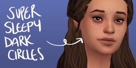 Kc-Sims  Dark Circles ;P     i think i put enough time into this to be happy with it… later i’ll figure out how to turn these into facepaints too but for now it’s under mouth crease !  with opacity options: 50%, 75% and 100% Sims 4 Dark Circles, Sims 4 Dark Circles Cc, Los Sims 4 Mods, Sims Challenge, Skin Details, Sims 4 Cc Makeup, Sims 4 Mm Cc, Sims 4 Cc Skin, Sims 4 Body Mods