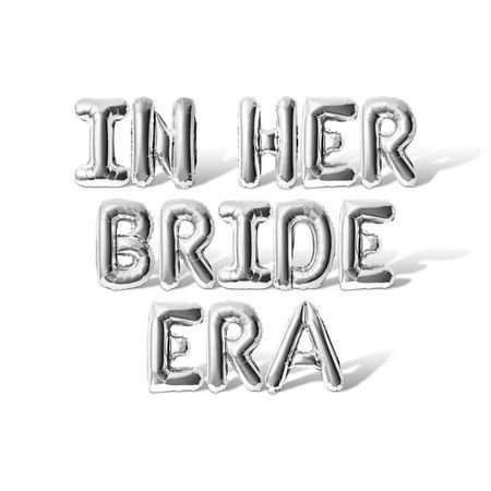 Letter Balloons - IN HER Bride ERA 16" Inch Alphabet Letters Foil Mylar Balloon Bachelorette or Bridal Shower Party Banner (Silver) Check more at https://beautyfashionideas.com/bridal/letter-balloons-in-her-bride-era-16-inch-alphabet-letters-foil-mylar-balloon-bachelorette-or-bridal-shower-party-banner-silver/ Bachelorette Quotes, Bachelorette Decorations, Bubble Balloons, Balloon Banner, Letter Balloons, Mylar Balloons, Bachelorette Weekend, Bridal Shower Party, Alphabet Letters