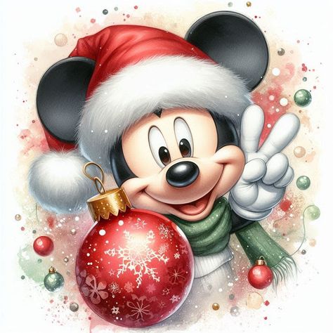 Mickey Mouse Navidad, Navidad Cute, Disney Christmas Cards, Mickey Mouse Wall Art, Christmas Mickey Mouse, Disney Merry Christmas, Christmas Wallpaper Iphone Cute, Mickeys Christmas Carol, Mickey And Minnie Love