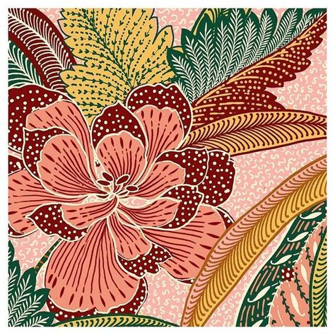 Textile and Pattern Designers on Instagram: “@patterndesigners repost @linsey___Kelly #linsey___Kelly - Anyone else obsessed with batik? I just love the detailed hand and it is…” Spring Tones, Adobe Illustrator Design, Batik Art, Batik Pattern, Batik Prints, Print Inspiration, Flower Prints Art, Naive Art, Bird Drawings