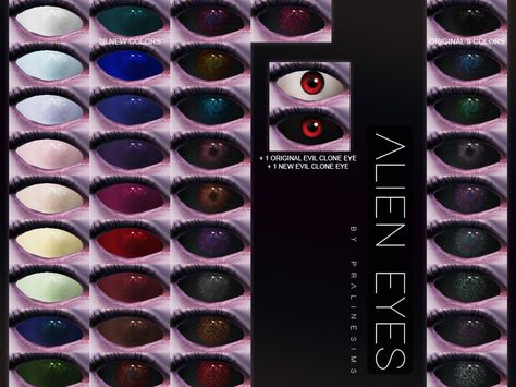 Pralinesims' Alien Eyes N155 Alien Eyes, Cc Eyes, Ts4 Mods, Sims 4 Cc Eyes, Eye Texture, Makeup Cc, Demon Eyes, Gta Rp, Sims 4 Body Mods