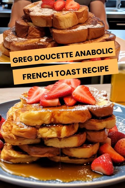 Greg Doucette Anabolic French Toast Recipe – Hungarian Chef Anabolic French Toast, Greg Doucette Recipes, Anabolic Recipes, Protein Bread, Rustic Bread, Types Of Bread, Nutritious Breakfast, French Toast Recipe, Breakfast Options