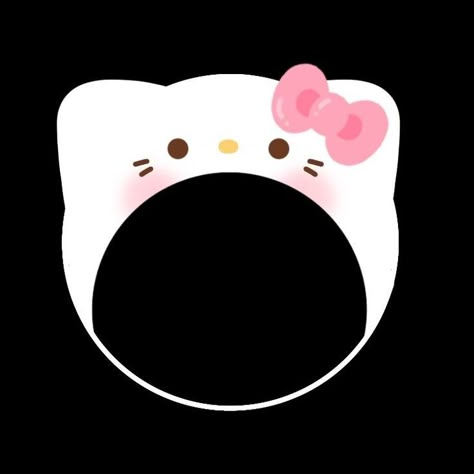 Hello Kitty Overlay, Hello Kitty Png, Graphic Design Activities, Kitty Png, Face Template, Overlays Cute, Kpop Diy, Cute Frames, Hello Kitty Art