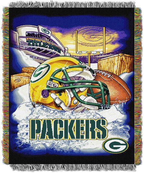 Green Bay Packers Tapestry Throw by Northwest Home Field Advantage, Nfl Dolphins, Clay Matthews, Nfl Baltimore Ravens, Nfl Detroit Lions, Nfl New York Giants, Nfl Packers, Nfl Green Bay, Nfl Dallas Cowboys