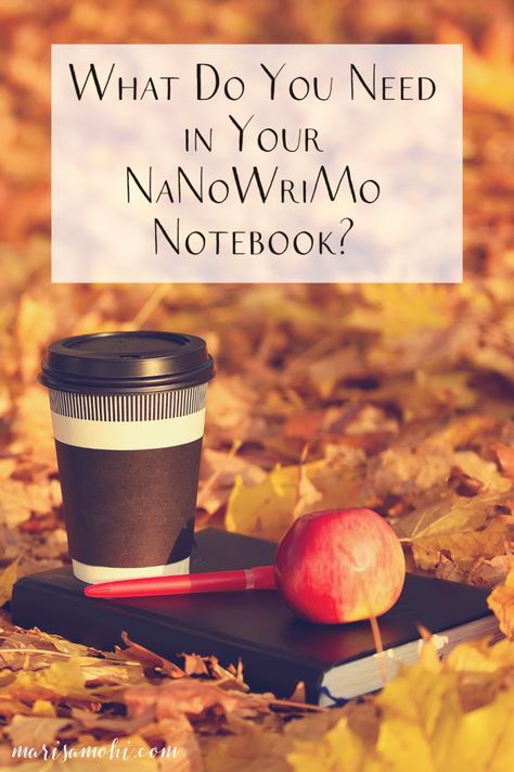 Gather all your Preptober work in one place by keeping a NaNoWriMo notebook! Check out this list of what your writer's notebook needs. #writing #novelwriting #fictionwriting Novel Planning Notebook, Nanowrimo Aesthetic, Preptober Nanowrimo, Nanowrimo Bullet Journal, Author Notebook, Nanowrimo 2023, Nanowrimo Prep, Writing Outline, Story Tips