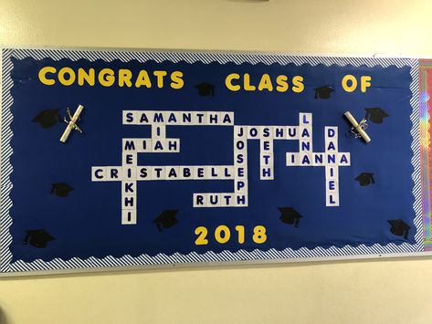 Graduation Bulletin Board, Class Board Decoration, Graduation Board, High School Bulletin Boards, Elementary Graduation, Elementary Bulletin Boards, Kindergarten Bulletin Boards, Holiday Bulletin Boards, Graduation Boards