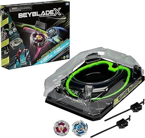 Amazon.com: BEYBLADE X Xtreme Battle Set with Beystadium Arena Featuring X-Celerator Rail, 2 Right-Spinning Top Toys, 2 Launchers, Toys for Boys and Girls, 8+ : Toys & Games Battle Tops, Beyblade Toys, Spinning Top Toy, Let It Rip, Christmas Gifts For Boys, Spinning Top, The Arena, Top Toys, Takara Tomy