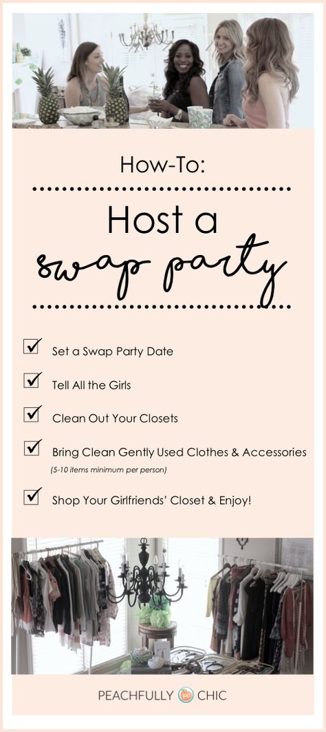 How to Host a Swap Party Clothing Swap Party, Soup Swap, Clean Out Your Closet, Swap Party, Clothes Swap, Clothing Swap, Party Fun, Friend Goals, Fun Fashion