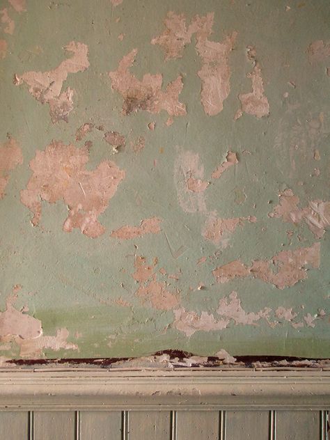 Bare plaster walls after wallpaper removal. I love this shade of muted green. Reading Imagination, After Wallpaper, Pink Wallpaper Bathroom, Wallpaper Removal, Velvet Wallpaper, Muted Green, The Mundane, Colour Inspiration, Plaster Walls