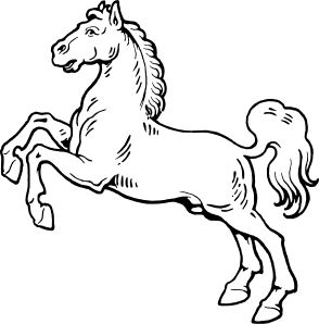 clip art black and white | White Horse clip art - vector clip art online, royalty free & public ... Kuda Nil, Horse Template, Horse Outline, Horse Clip Art, Camping Coloring Pages, Horse Rearing, Animal Outline, Horse Clipping, Farm Animal Coloring Pages