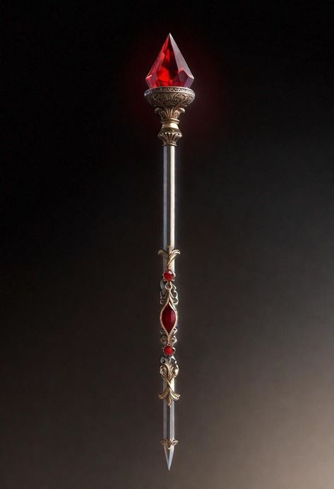 Magical Scepter, Magic Wand Art, Staff Reference, Scepter Magic, Fantasy Staff, Royal Scepter, Staff Magic, Gate Of Babylon, Magic Staff