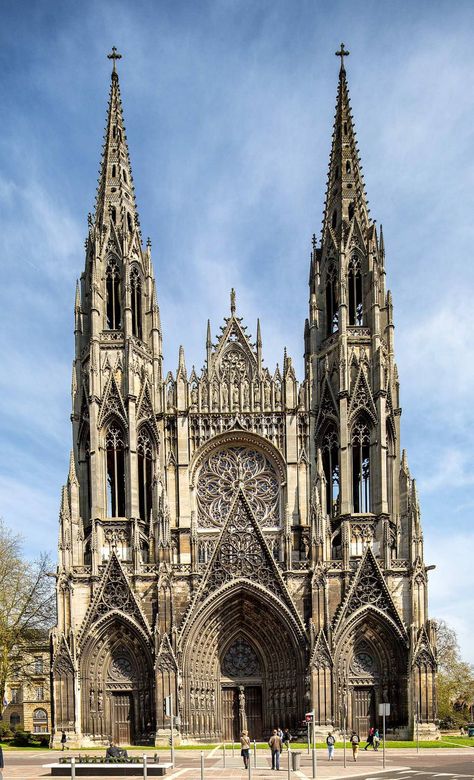 A church in Rouen © Michael Evans Photographer 2013 Goth Architecture, Gothic Architecture Drawing, Rouen Cathedral, Michael Evans, Rouen France, Gothic Buildings, Výtvarné Reference, Gothic Cathedrals, Cathedral Architecture