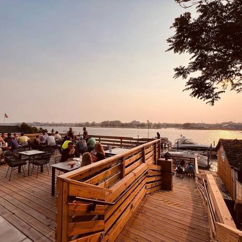 Top Things to Do in Bay City, MI | Great Lakes Bay Regional Convention & Visitors Bureau Outdoor Beer Garden, Summer Vacation Ideas, Brewery Taproom, Bay City Michigan, Saginaw Michigan, Events Place, Emily Henry, Waterfront Dining, Walleye Fishing