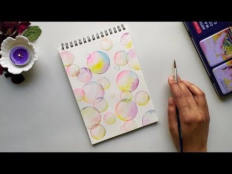 (244) Watercolor bubbles | How to paint colorful bubbles | Beginners guide - YouTube Watercolor Bubbles Tutorials, Watercolor Bubbles Painting, Watercolor Bubbles, Bubble Painting, Watercolor Christmas Cards, Beginners Guide, Christmas Watercolor, Art Techniques, Watercolor Paintings