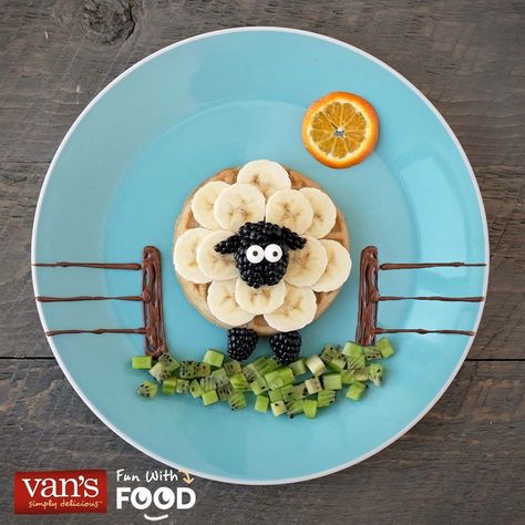 Decorações Com Comidas, Food Art For Kids, Easy Food Art, Fun Kids Food, Food Crafts, Breakfast For Kids, Toddler Meals, Kids Snacks, Kids Lunch