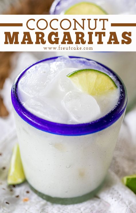 Home Made Margaritas Recipes, Coconut Tequila Recipes, Coconut Tequila Drinks, Vacation Cocktails, Vacation At Home, Homemade Margaritas, Coconut Margarita, Creamy Cocktails, Tequila Margarita