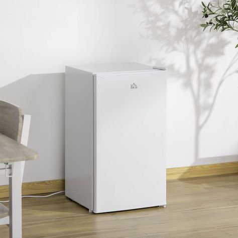 3.2 Cu.Ft Mini Fridge with Freezer, Single Door Compact Refrigerator with Adjustable Thermostat, Refrigerator In Bedroom Ideas, Ikea Mini Fridge, Mini Fridge Organizer, Mini Refrigerator Bedroom, White Mini Fridge, Cheap Mini Fridge, Mini Fridge In Bedroom, Tiny Fridge, Apartment Size Refrigerator