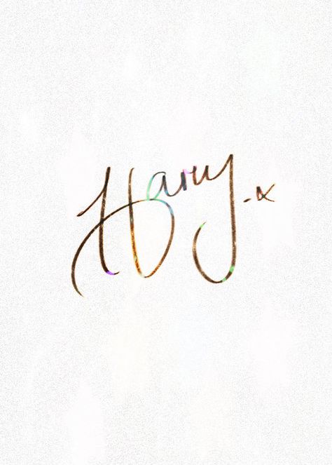 Harry Styles Autograph, Harry Styles Font, Wavy Font, Harry Styles Edits, Blue Pin, Tattoo Placement, Harry Edward Styles, Edward Styles, Fine Line