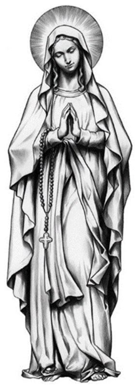 Pieta Drawing, Mary Drawing, Mother Mary Tattoos, Maria Tattoo, Tattoo Png, Praying Hands Tattoo, Mother Mary Pictures, Virgin Mary Tattoo, Mary Tattoo