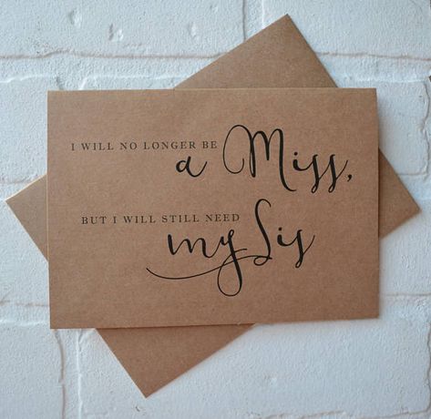 Cute Will You Be My Bridesmaid Ideas, Sister Bridesmaid, Be My Bridesmaid Card, Miss To Mrs, Asking Bridesmaids, Bridesmaid Boxes, Bridesmaid Card, From Miss To Mrs, Wedding Party Invites