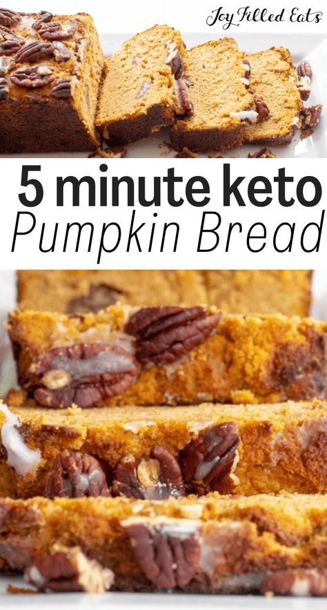 Pumpkin Bread Keto Low Carb, Easy Keto Pumpkin Bread, Keto Pumpkin Spice Bread, Thm Pumpkin Bread, Carbquik Pumpkin Bread, Keto Baking Mix Recipe, Keto Yellow Cake Mix Ideas, Low Carb Pumpkin Bread Recipes, Joy Filled Eats Keto