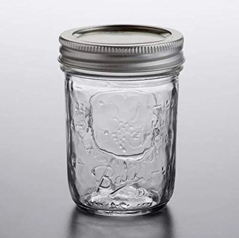 Ball Regular Mouth Canning Jar 8 oz. 12 pk Canning Storage, Ball Canning Jars, Ball Logo, Canning Supplies, Dipping Sauces, Commercial Dishwasher, Pint Jars, Ball Mason Jars, Canning Jar