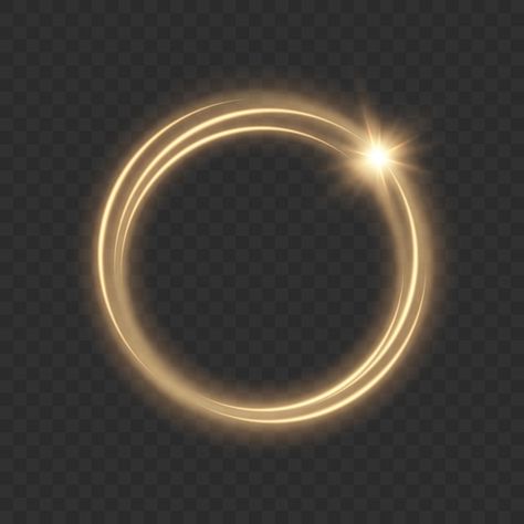 Light gold circle. round golden line lig... | Premium Vector #Freepik #vector #ring-light #light-circle #circle-effect #round-light Light Circle, Circle Circle, Neon Effect, Golden Line, Circle Light, Line Light, Golden Circle, Round Light, Gold Circle