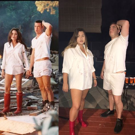 Mr. and Mrs. Smith costume! Me And Ms Smith Costume, Mr And Miss Smith Costume, Mr Ms Smith Costume, Miss Smith Halloween Costume, Me And Mrs Smith Costume, Mr And Mrs Smith Costume Couple, Risky Business Costume Couples, Mr And Ms Smith Costume, Mr And Mrs Smith Costume