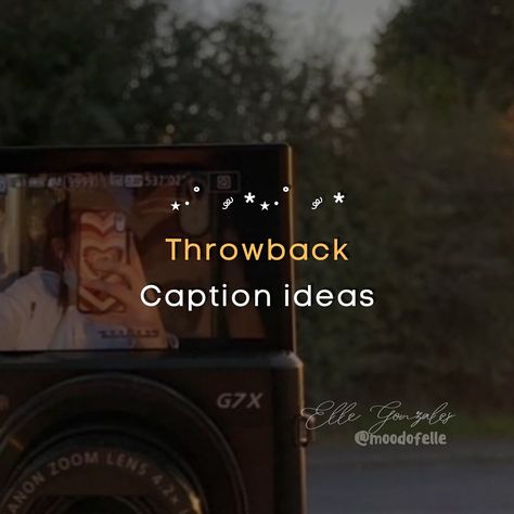 @moodofelle • Throwback Caption ideas >>> swipe #igcaptions #igcarousel #instagramcaptions #throwbackcaption #c... • Threads Throw Back Caption, Caption Ideas, Ig Captions, Zoom Lens, Instagram Tips, Instagram Captions, Thread