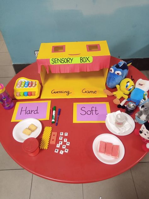 Table Activities For School Age, Opposites Science Preschool, Sensory Touch Activities, Opposites Sensory Bin, 5 Senses Gross Motor Activities, Opposite Activity For Preschool, Inside And Outside Activities Preschool, 5senses Activity, Hard And Soft Activities Preschool